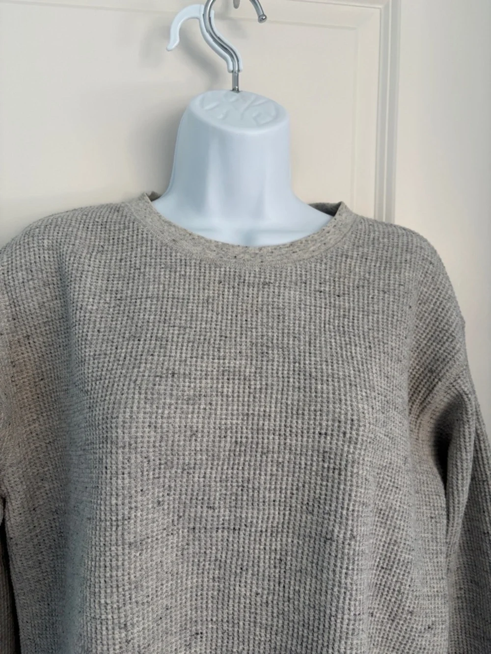 Neutral Taupe Crewneck Sweater - Women - Picture 2 of 5